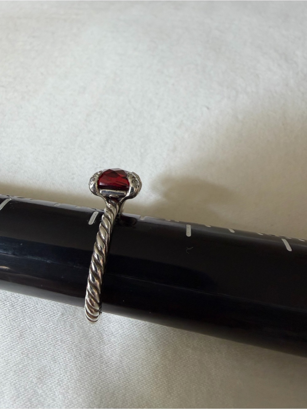 David Yurman garnet ring